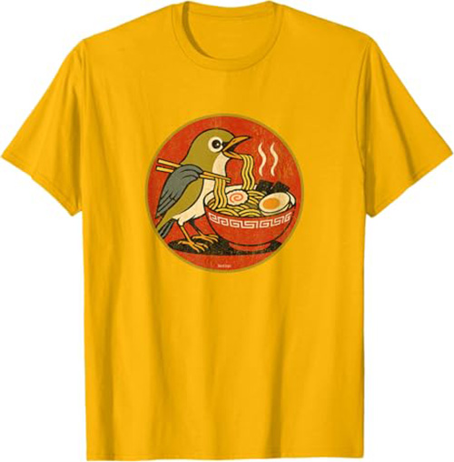 Retro Ramen Bird T-Shirt